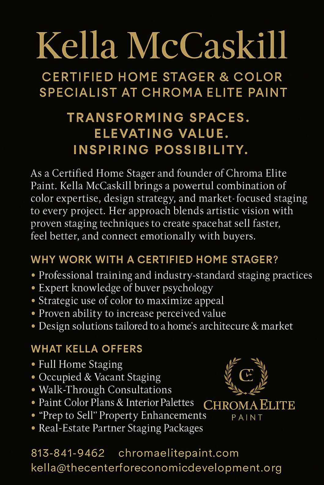 Kelle McCaskill Certified Home Stager & Color Specialist